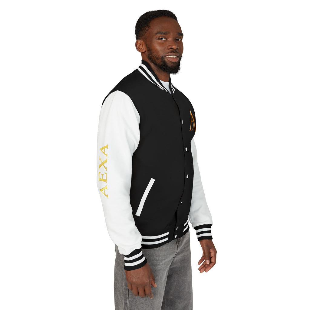 Letterman Jacket — "AEXA Ordained to Reign" Embroidered Varsity Coat