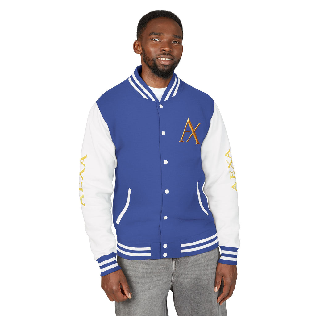 Letterman Jacket — "AEXA Ordained to Reign" Embroidered Varsity Coat