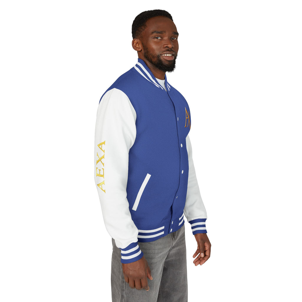 Letterman Jacket — "AEXA Ordained to Reign" Embroidered Varsity Coat