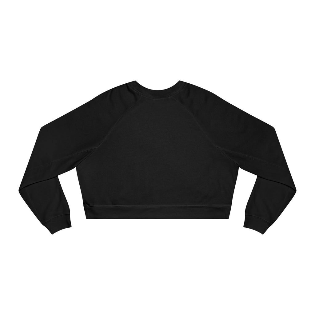 Cropped Pullover — Gold 'AEXA' Minimalist Crewneck