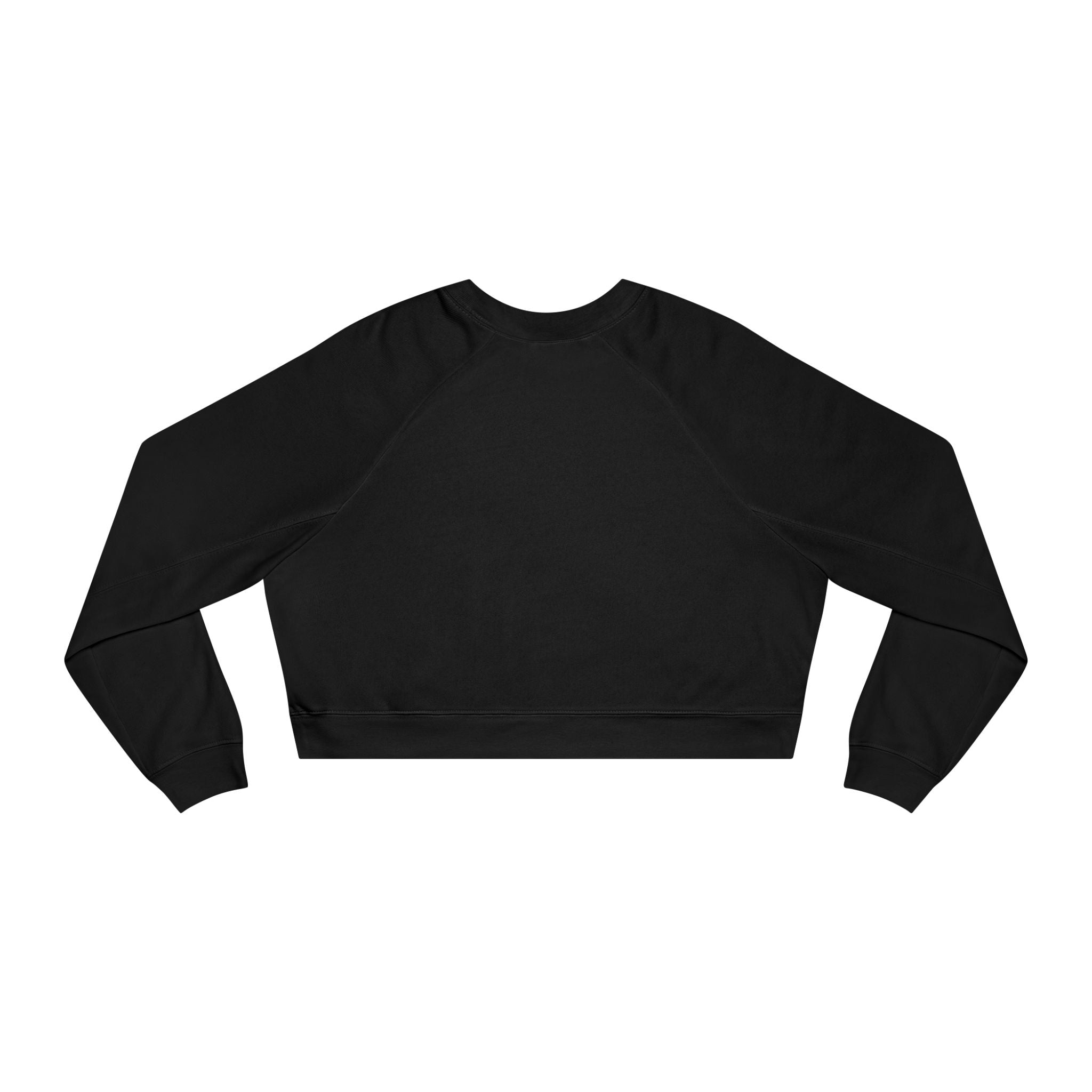 Cropped Pullover — Gold 'AEXA' Minimalist Crewneck